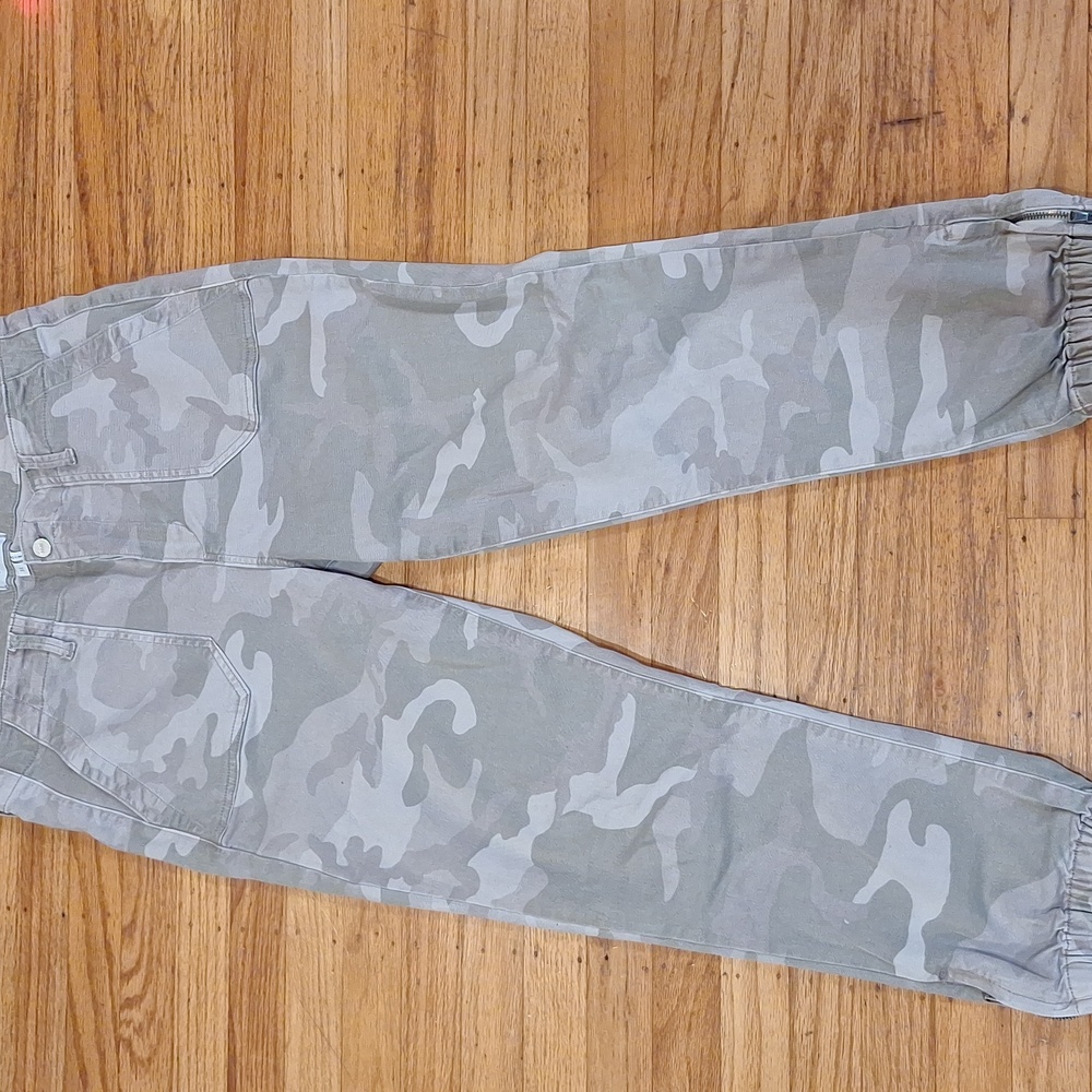 PAIGE Light Gray Camouflage Joggers